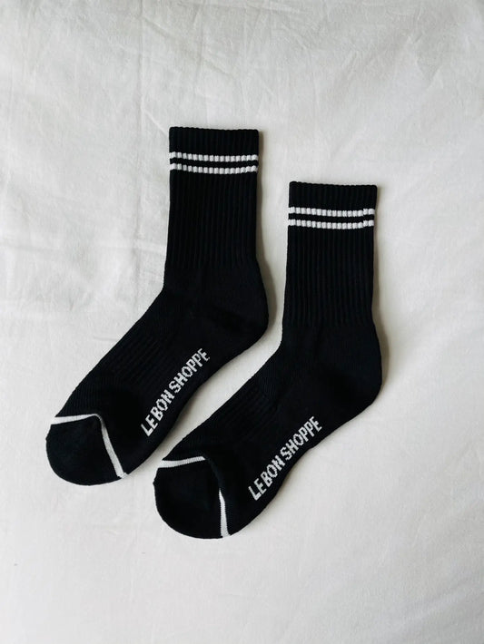 Boyfriend Socks — Noir