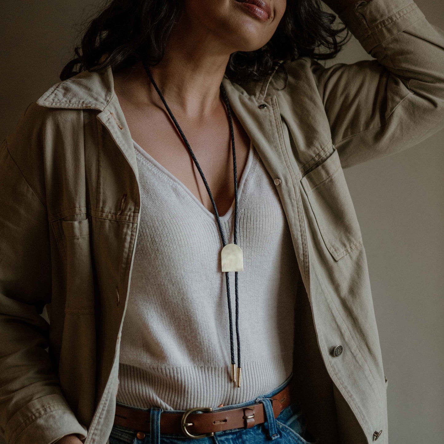 Soirée Solid Brass Bolo Tie