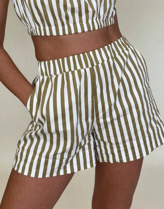 Sierra Lounge Short | Kiwi Stripe