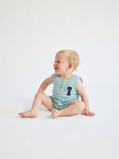 Ant Vichy Baby Woven Playsuit