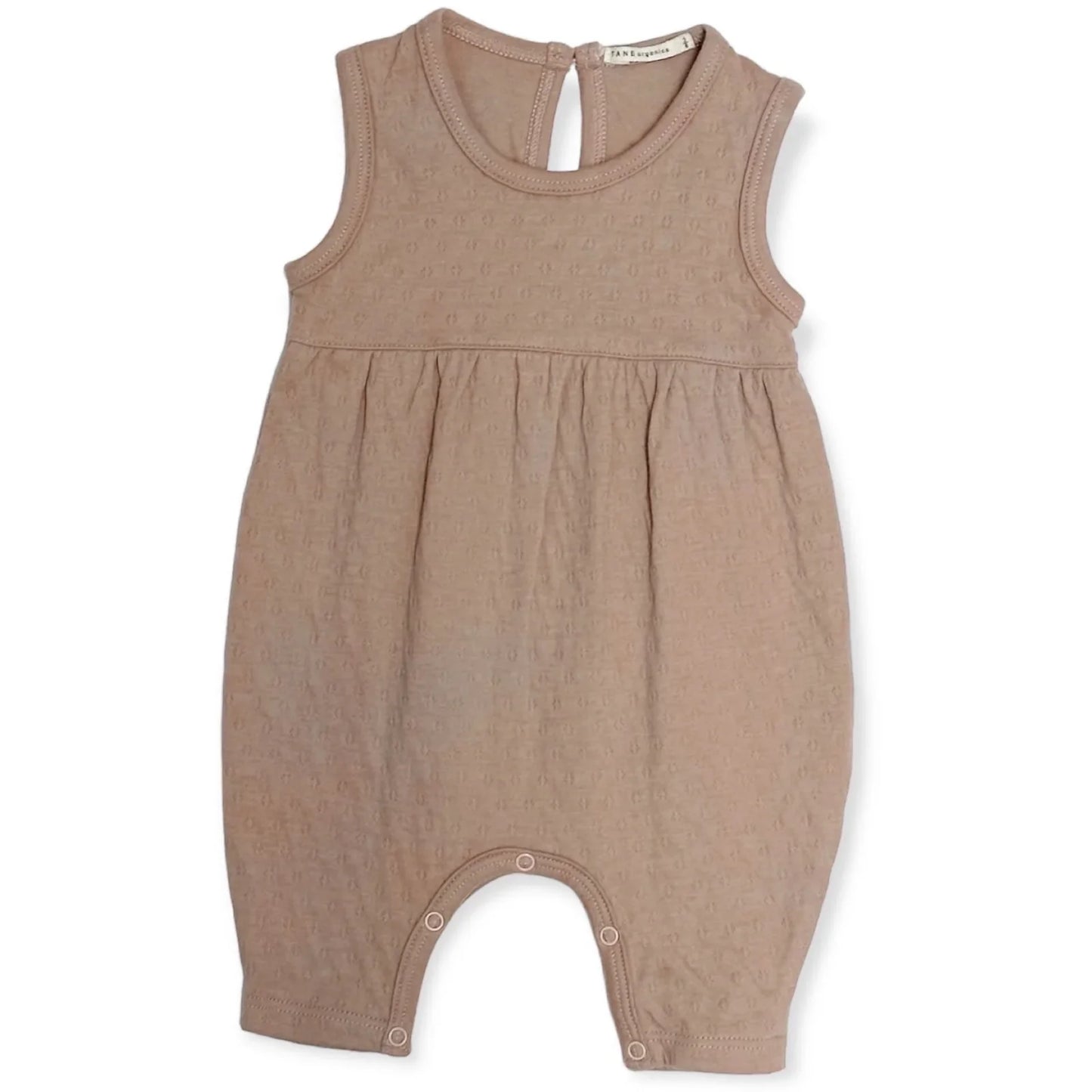 Tane Organics pointelle bubble coverall in dusk