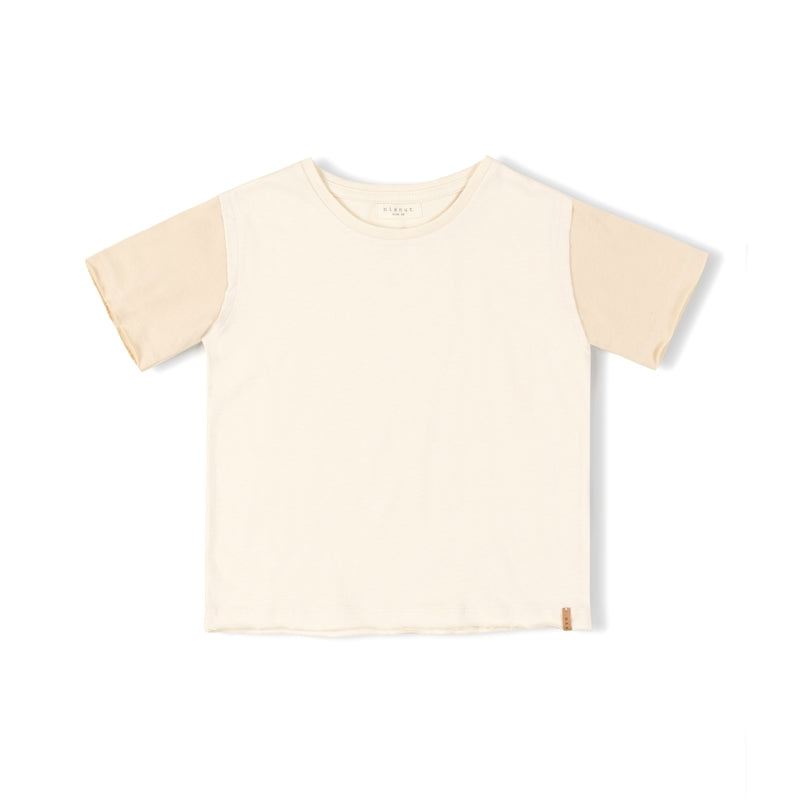 Nixnut seam t-shirt in color pearl